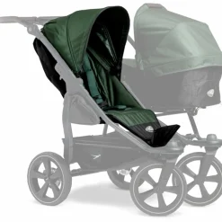 Sportsitz (1 x XXL-Komfort-Sitz) für Duo 2 für Kinder bis 45 kg - Olive - Kollektion 2025