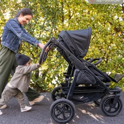 Sportsitz (1 x XXL-Komfort-Sitz) für Duo 2 für Kinder bis 45 kg - Olive - Kollektion 2025
