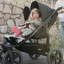 Sportsitz (1 x XXL-Komfort-Sitz) für Duo 2 für Kinder bis 45 kg - Premium Grau - Kollektion 2025