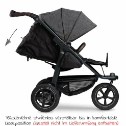 Sportsitz für Mono 2 XXL Komfort-Sitz für Kinder bis 34 kg - Premium Anthrazit