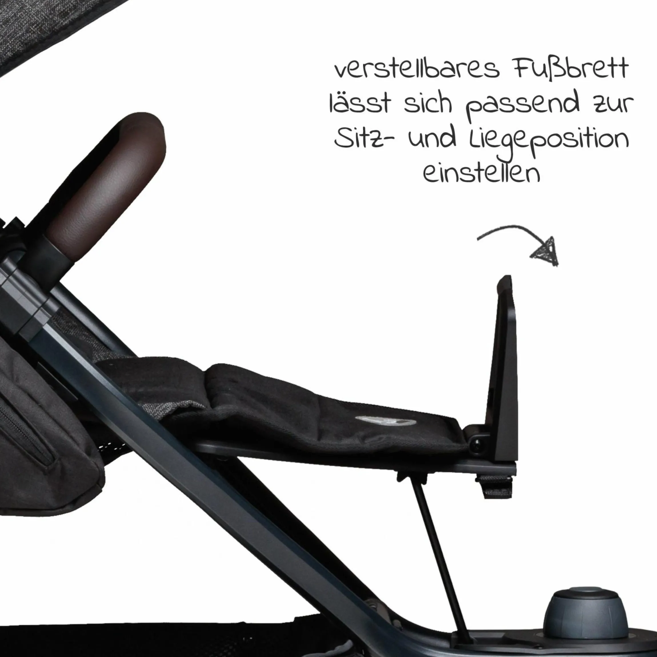 Sportsitz für Mono 2 XXL Komfort-Sitz für Kinder bis 34 kg - Premium Anthrazit