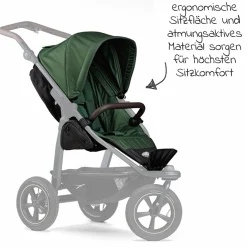 Sportsitz für Mono 2 XXL Komfort-Sitz für Kinder bis 34 kg - Olive
