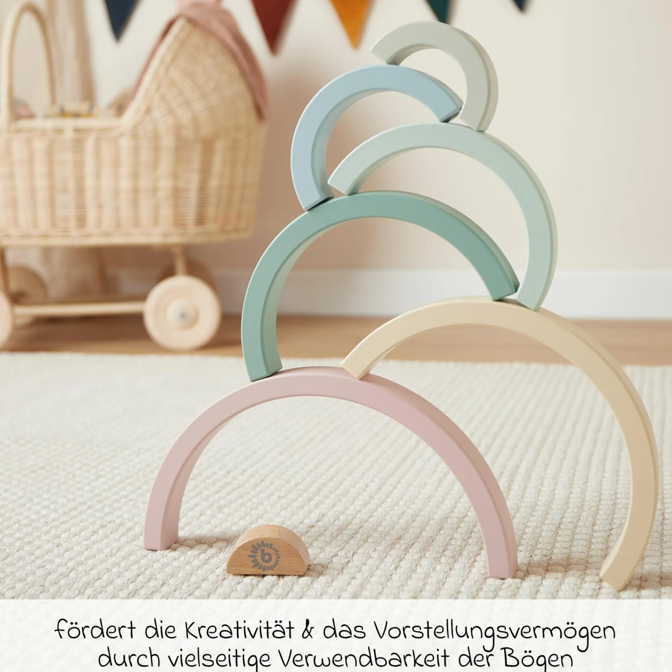 Stapelspiel Regenbogen