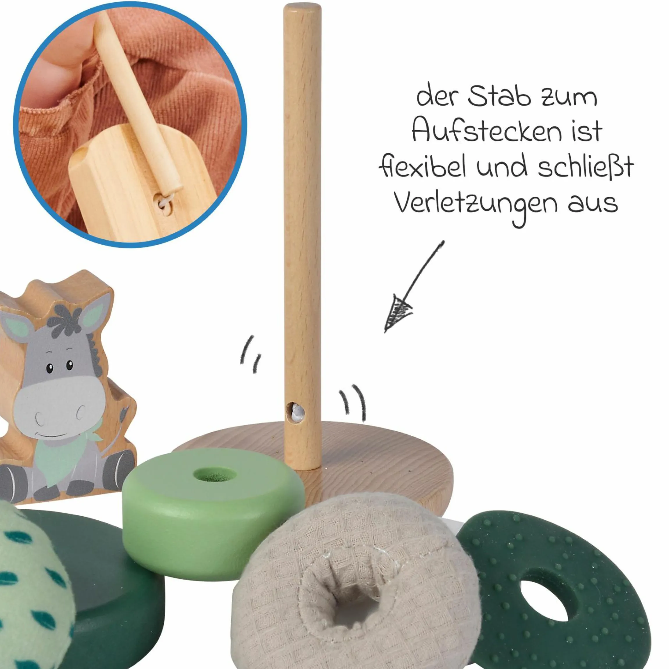 Stapelturm HIPP - Esel