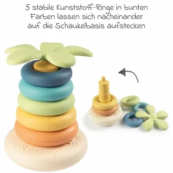 Stapelturm Stehauf-Ringpyramide Green - aus nachhaltigen Rohstoffen