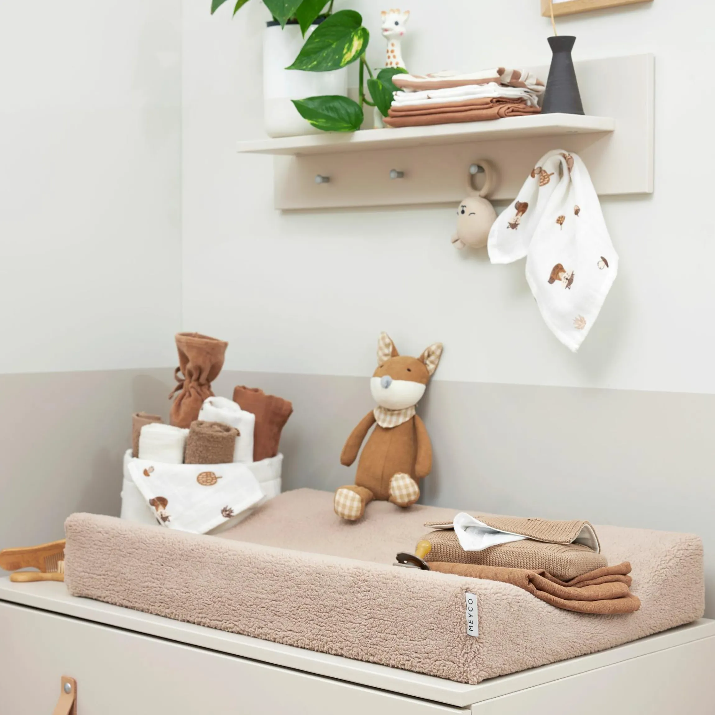 Starter Set 9-tlg. Mulltücher - Forest Animals - Toffee