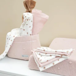Starter Set 9-tlg. Mulltücher - Mini Panther - Soft Pink