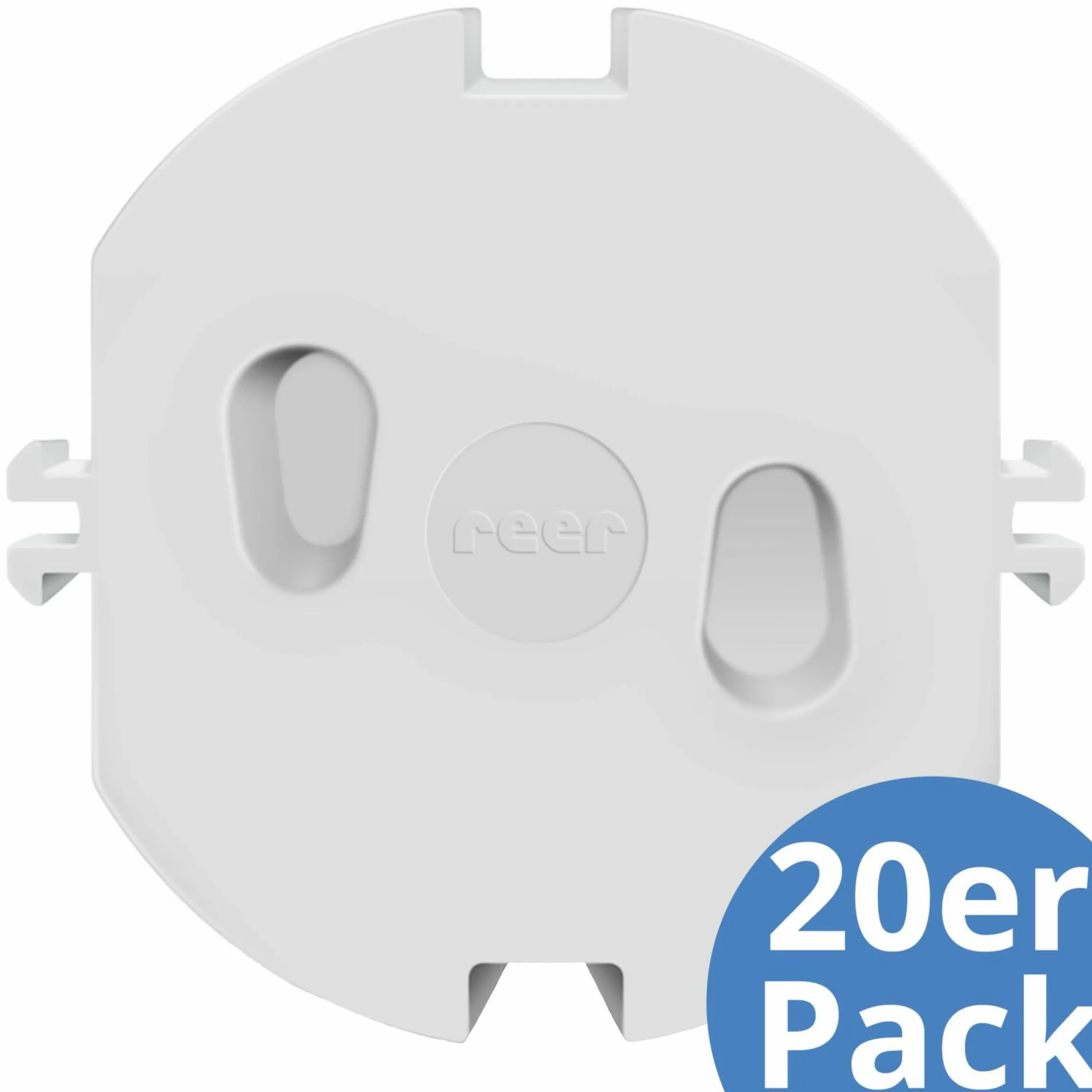 Steckdosenkappe 20er Pack einfache Montage ohne Kleben und Schrauben - Weiß