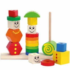 Steckpuzzle 21 Teile Figuren aus Holz