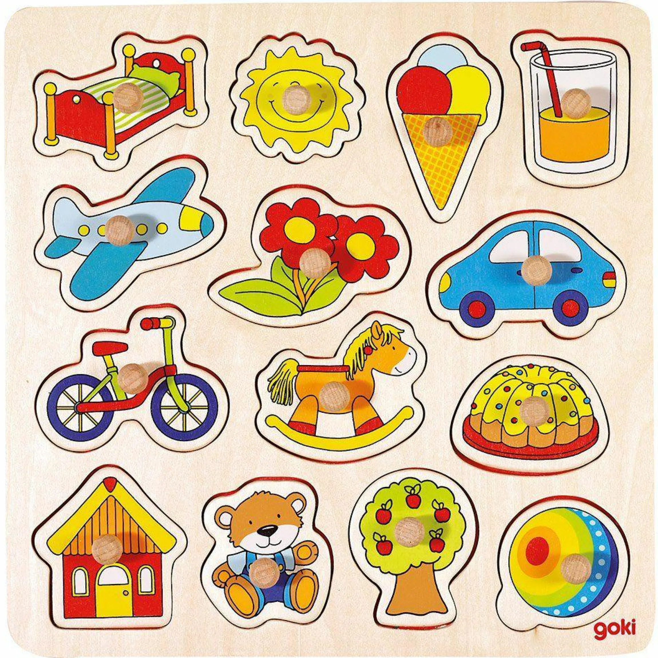 Steckpuzzle Gegenstände - 14 Teile