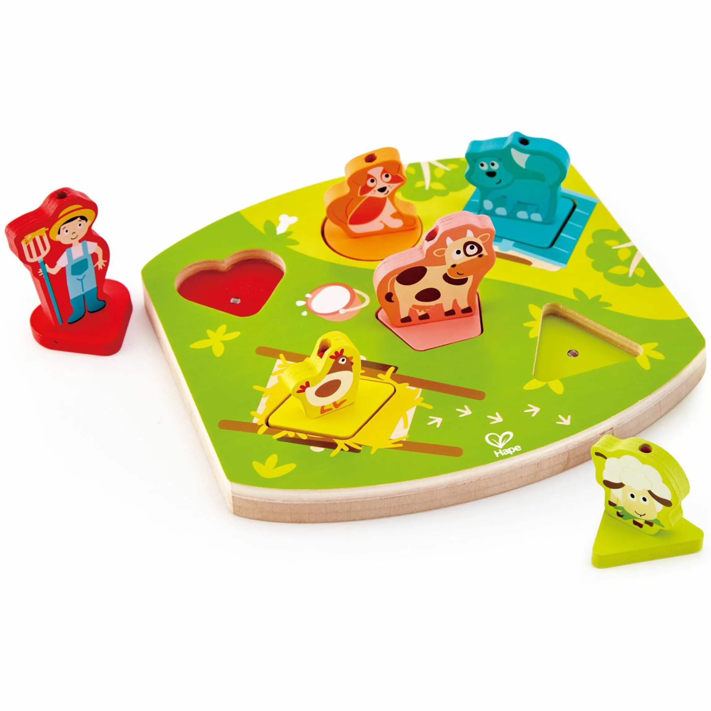 Steckpuzzle mit Geräuschen - Bauernhof