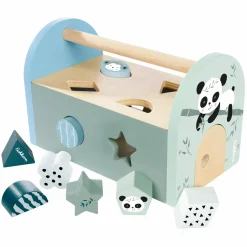 Steckspiel / Steckbox mit 8 Steinen - Panda