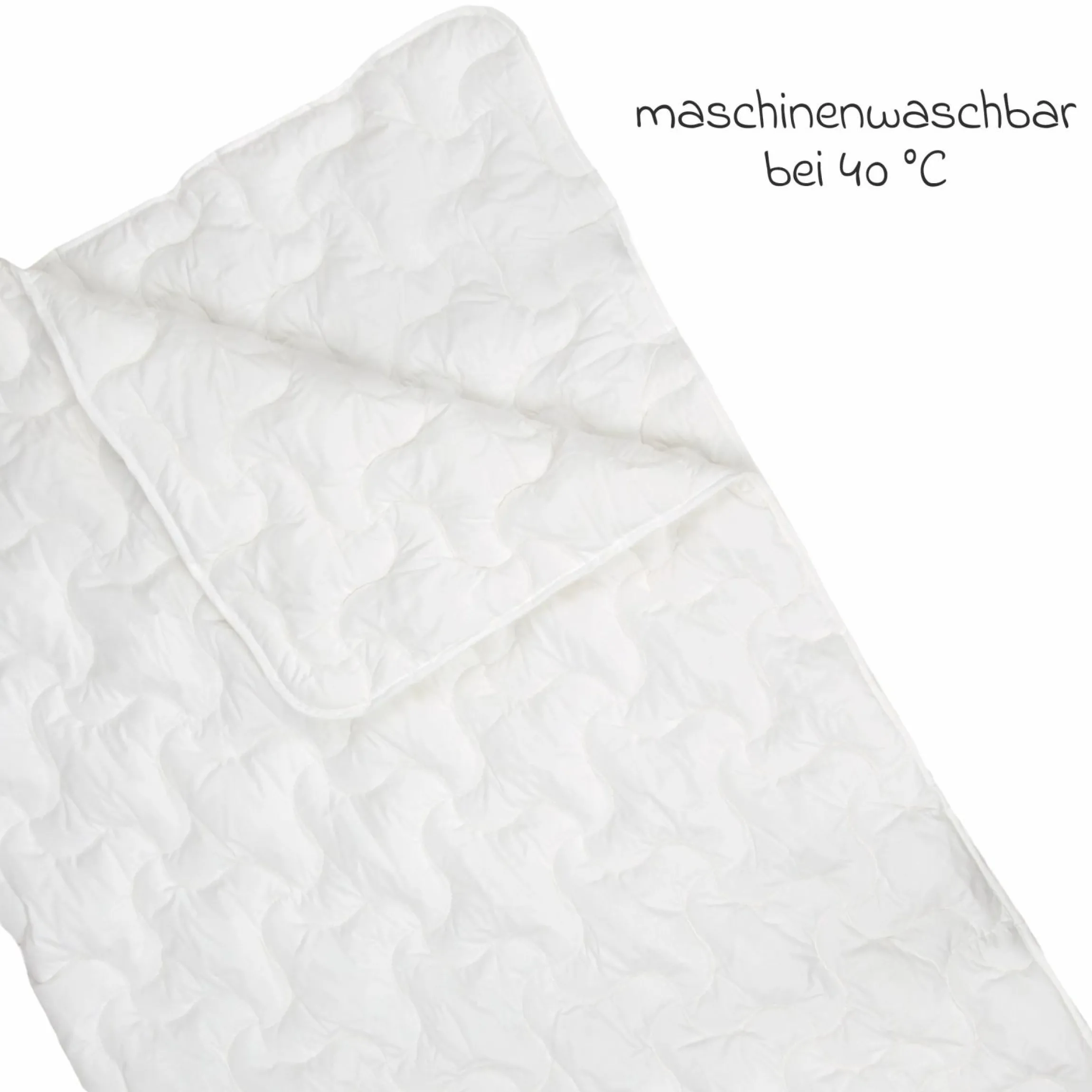 Steppbettdecke Bamboo 135 x 200 cm - Weiß