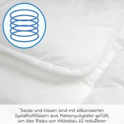 Steppbett-Set Basic 100 x 135 cm + 40 x 60 cm