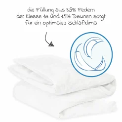 Steppbett-Set Federn & Daunen 100 x 135 cm + 40 x 60 cm