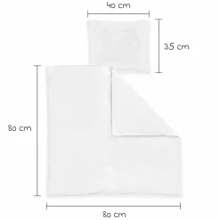 Steppbett-Set Federn & Daunen 80 x 80 cm + 35 x 40 cm
