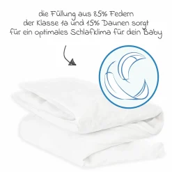 Steppbett-Set Federn & Daunen 80 x 80 cm + 35 x 40 cm