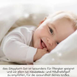 Steppbett-Set Federn & Daunen 80 x 80 cm + 35 x 40 cm