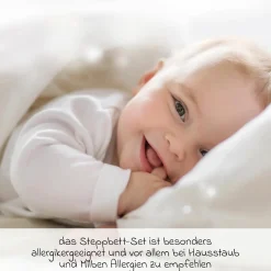 Steppbett-Set Hygiena 100 x 135 cm + 40 x 60 cm