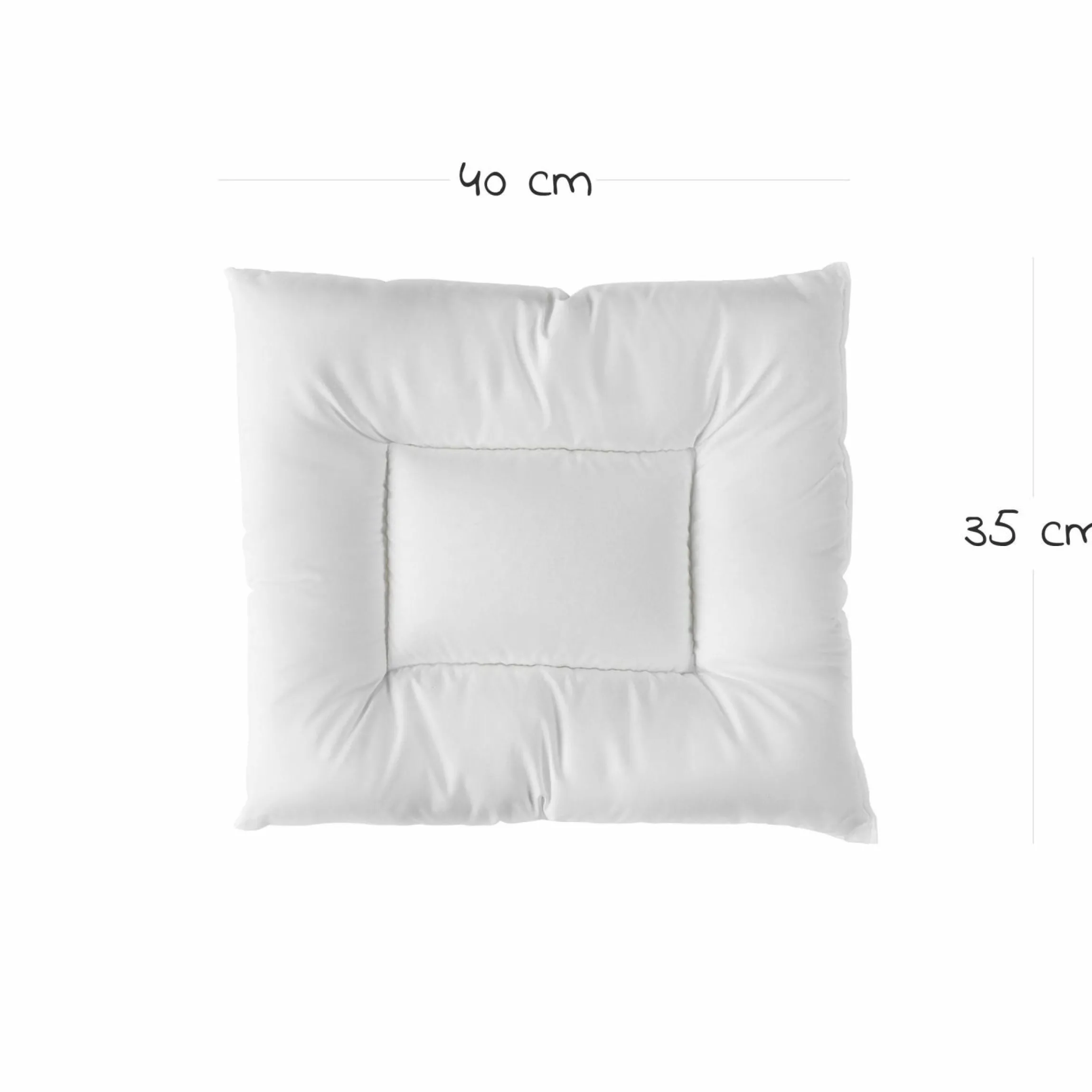 Steppbett-Set Premium Complete 80 x 80 + 35 x 40 cm - Weiß