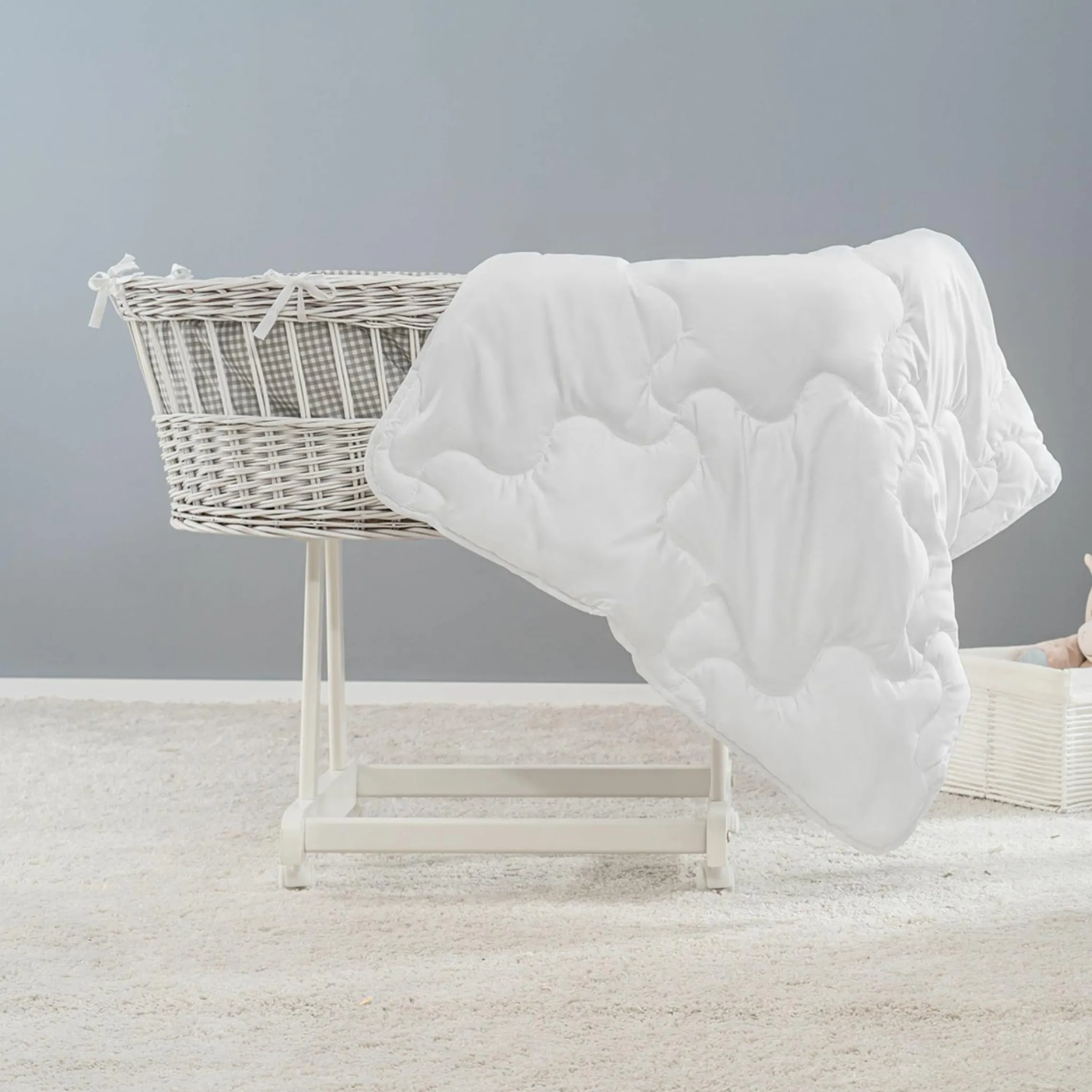 Steppbett-Set Premium Complete 80 x 80 + 35 x 40 cm - Weiß