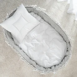 Steppbett-Set Premium Complete 80 x 80 + 35 x 40 cm - Weiß