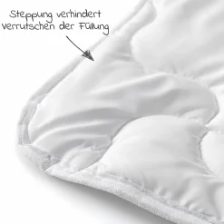 Steppbett-Set Premium Complete 100 x 135 + 40 x 60 cm - Weiß