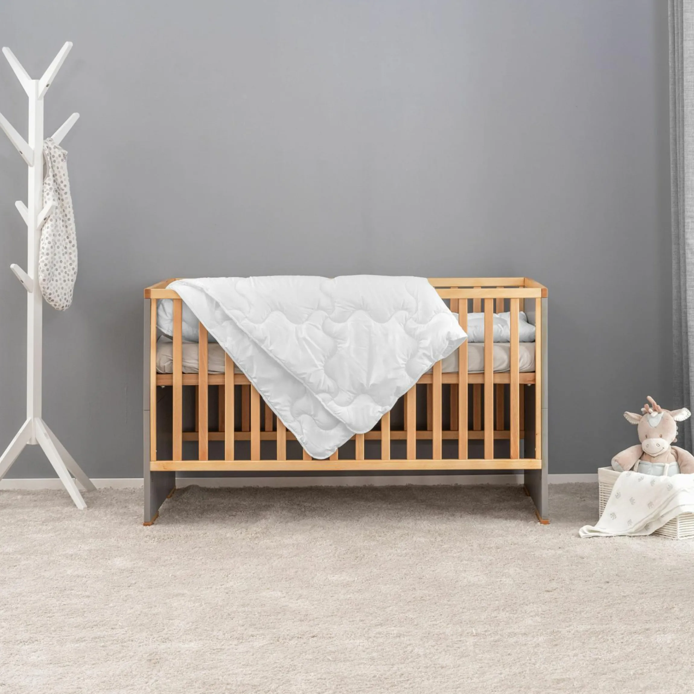 Steppbett-Set Premium Complete 100 x 135 + 40 x 60 cm - Weiß