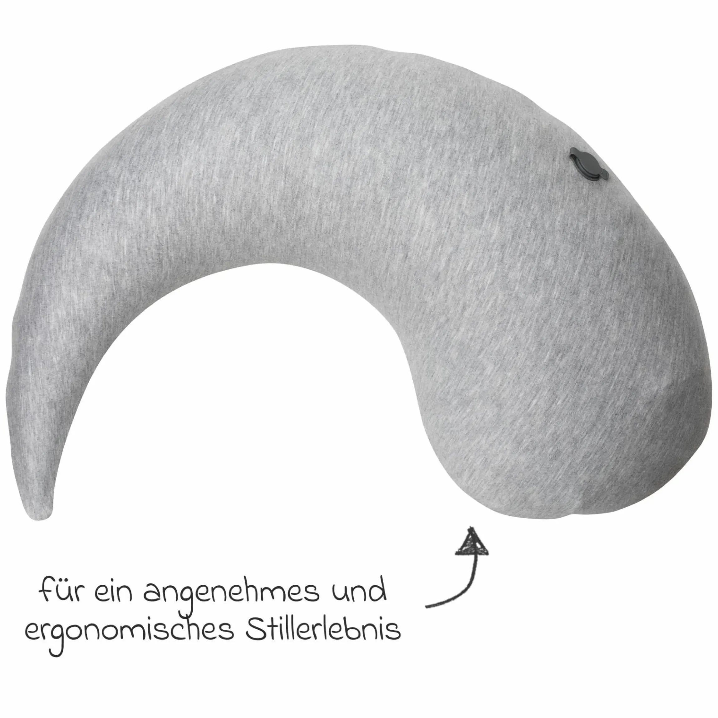 Stillkissen Air Mama aufblasbar inkl. Bezug & Tragebeutel - Grau