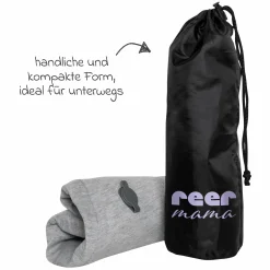 Stillkissen Air Mama aufblasbar inkl. Bezug & Tragebeutel - Grau