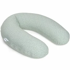 Stillkissen Buddy - mit Mikroperlen-Füllung inkl. Organic Cotton Bezug 180 cm - Cloudy Green