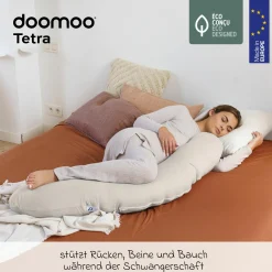 Stillkissen Buddy - mit Mikroperlen-Füllung inkl. Organic Cotton Bezug 180 cm - Tetra Sand