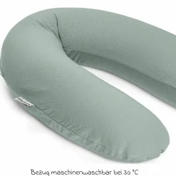 Stillkissen Buddy - mit Mikroperlen-Füllung inkl. Organic Cotton Bezug 180 cm - Tetra Green