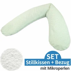 Stillkissen Das Komfort mit Mikroperlen-Füllung inkl. Bezug 180 cm - Feine Blümchen