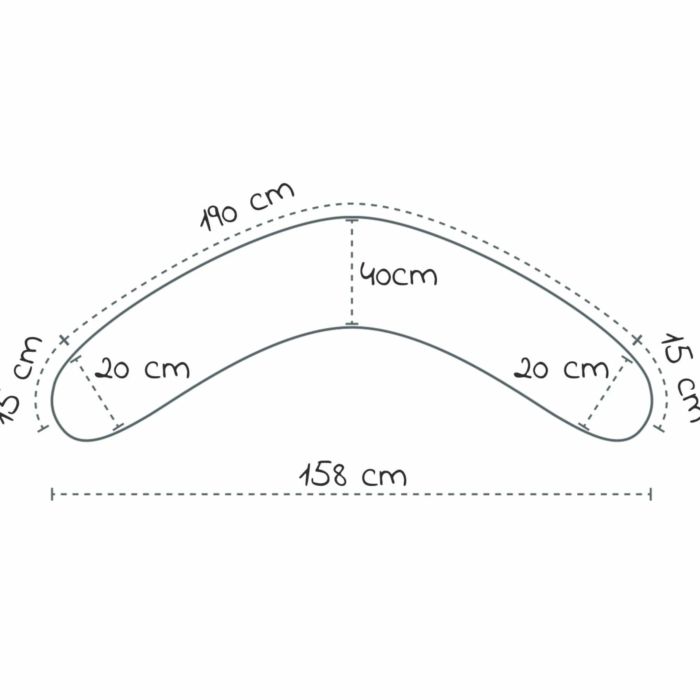 Stillkissen Das Original mit Polyesterhohlfaser-Füllung inkl. Bezug 190 cm - Wüstenkönig