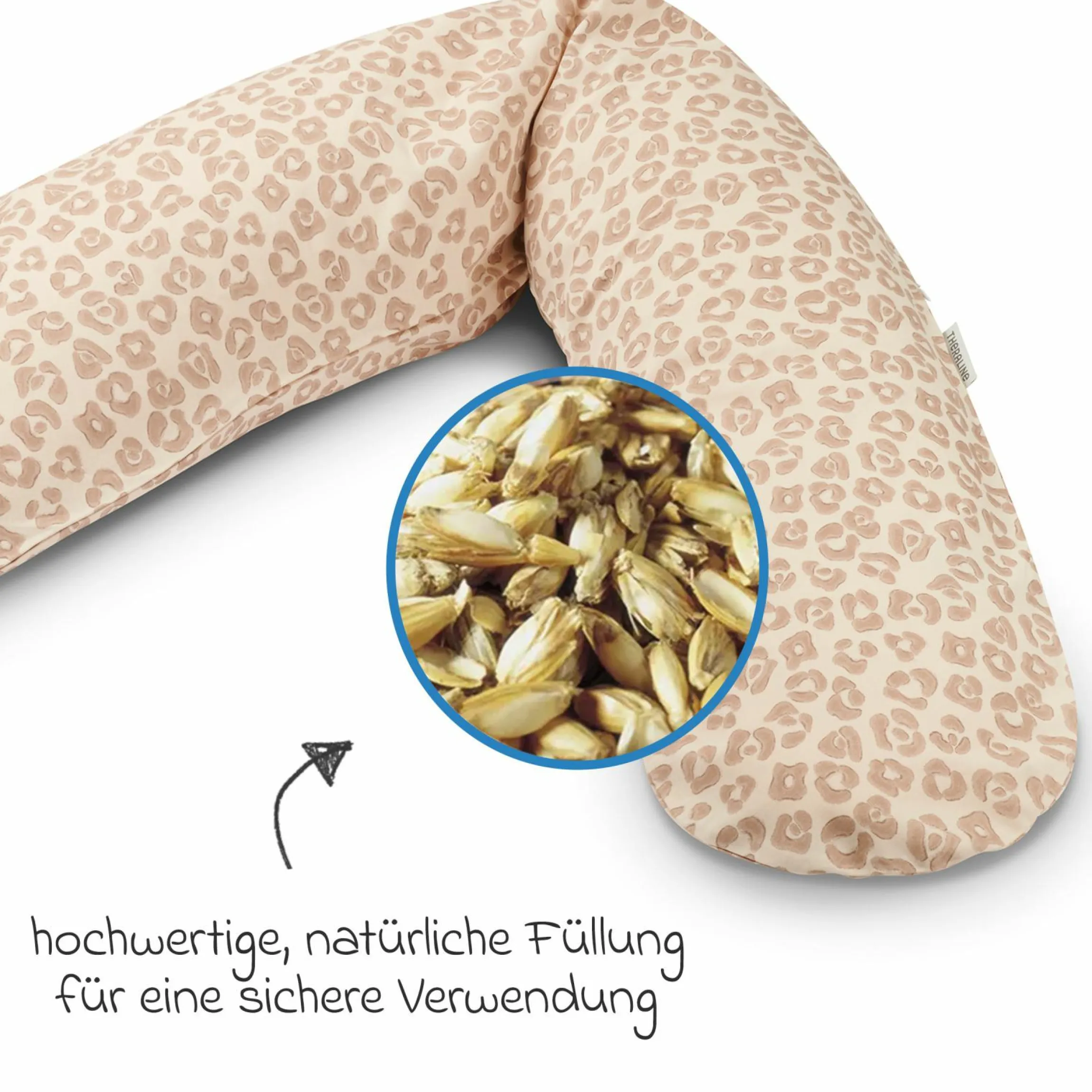 Stillkissen Das Original mit Dinkelspelz-Füllung inkl. Bezug Bamboo 190 cm - Leo