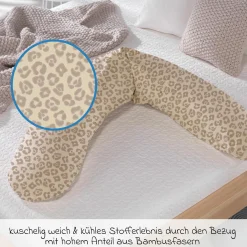 Stillkissen Das Original mit Dinkelspelz-Füllung inkl. Bezug Bamboo 190 cm - Leo