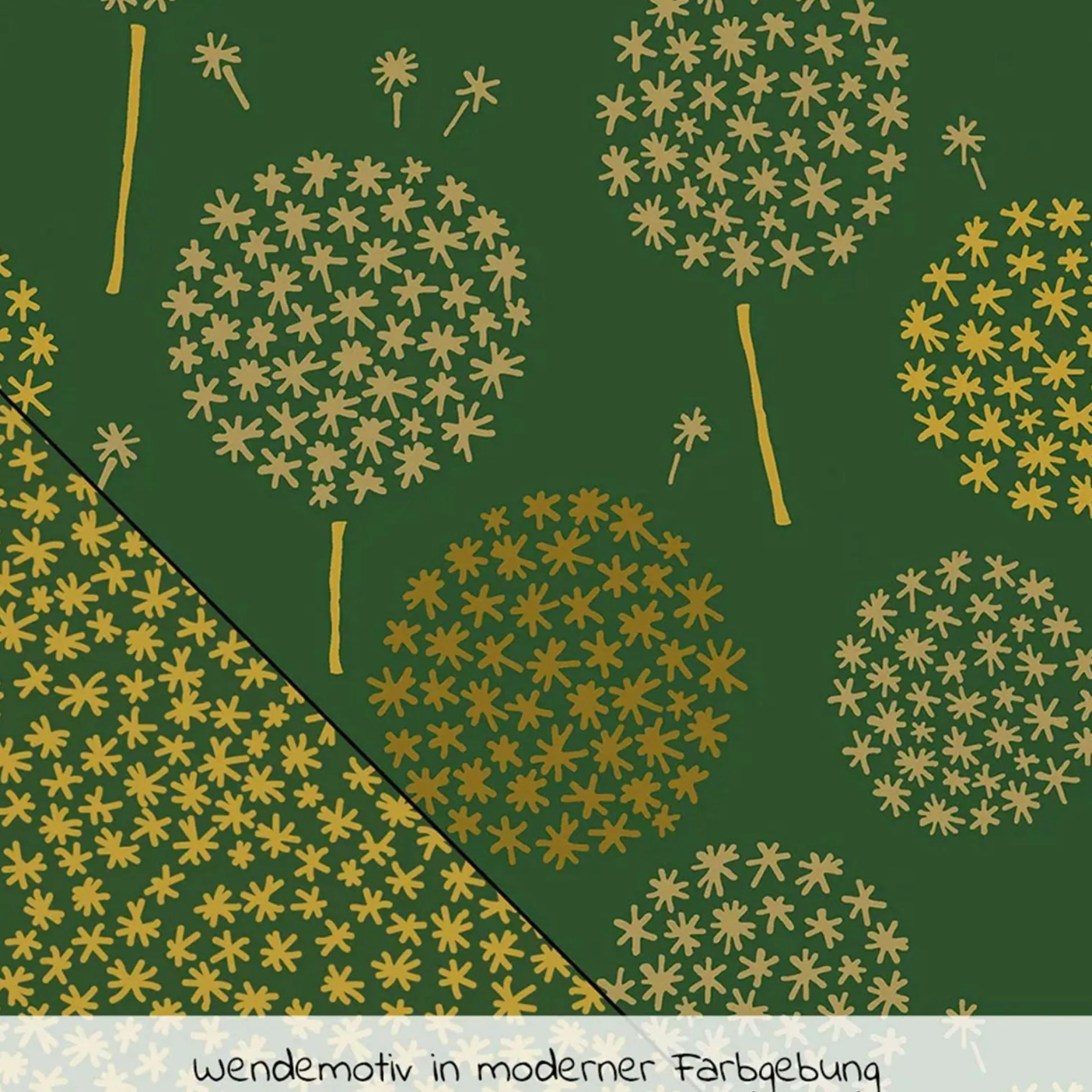 Stillkissen Das Original mit Mikroperlen-Füllung inkl. Bezug 190 cm - Pusteblume - Dunkelgrün