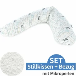 Stillkissen Das Original mit Mikroperlen-Füllung inkl. Bezug 190 cm - Bambus-Bär