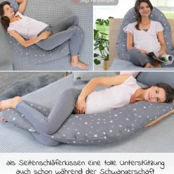 Stillkissen Das Original mit Mikroperlen-Füllung inkl. Bezug 190 cm - Bambus-Bär