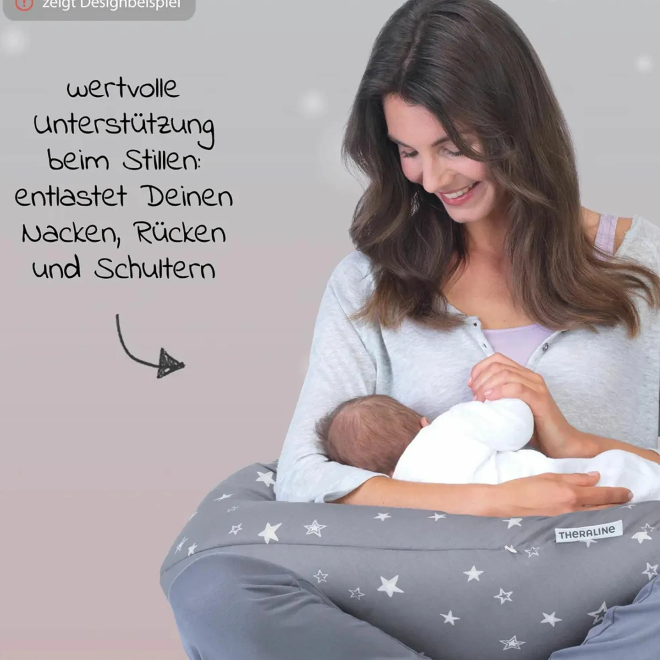 Stillkissen Das Original mit Mikroperlen-Füllung inkl. Bezug 190 cm - Bambus-Bär