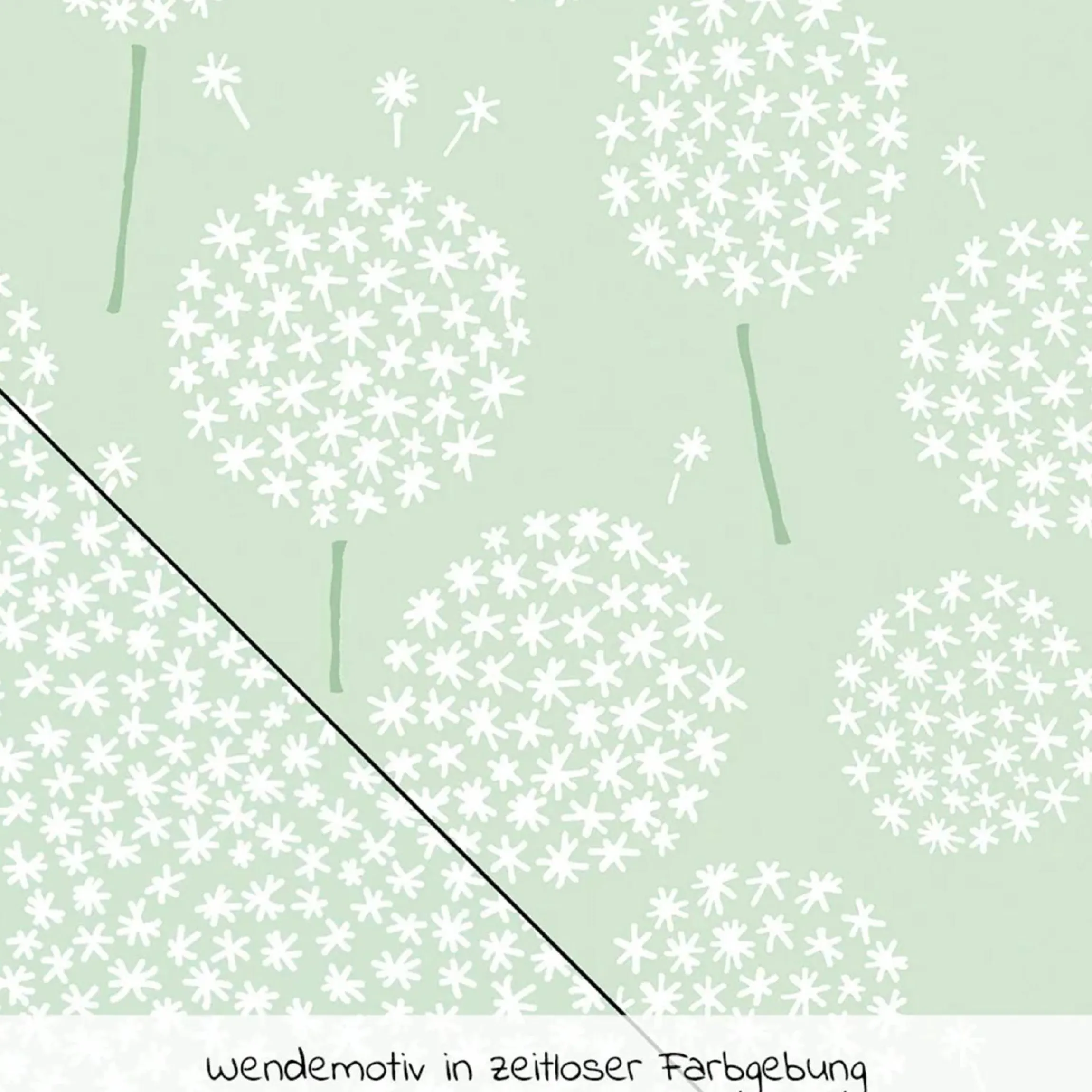 Stillkissen Das Original mit Mikroperlen-Füllung inkl. Bezug 190 cm - Pusteblume - Zartgrün