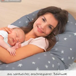 Stillkissen Das Original mit Dinkelspelz-Füllung inkl. Bezug 190 cm - Pusteblume - Dunkelgrün