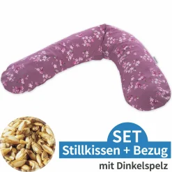 Stillkissen Das Original mit Dinkelspelz-Füllung inkl. Bezug 190 cm - Blümchentraum