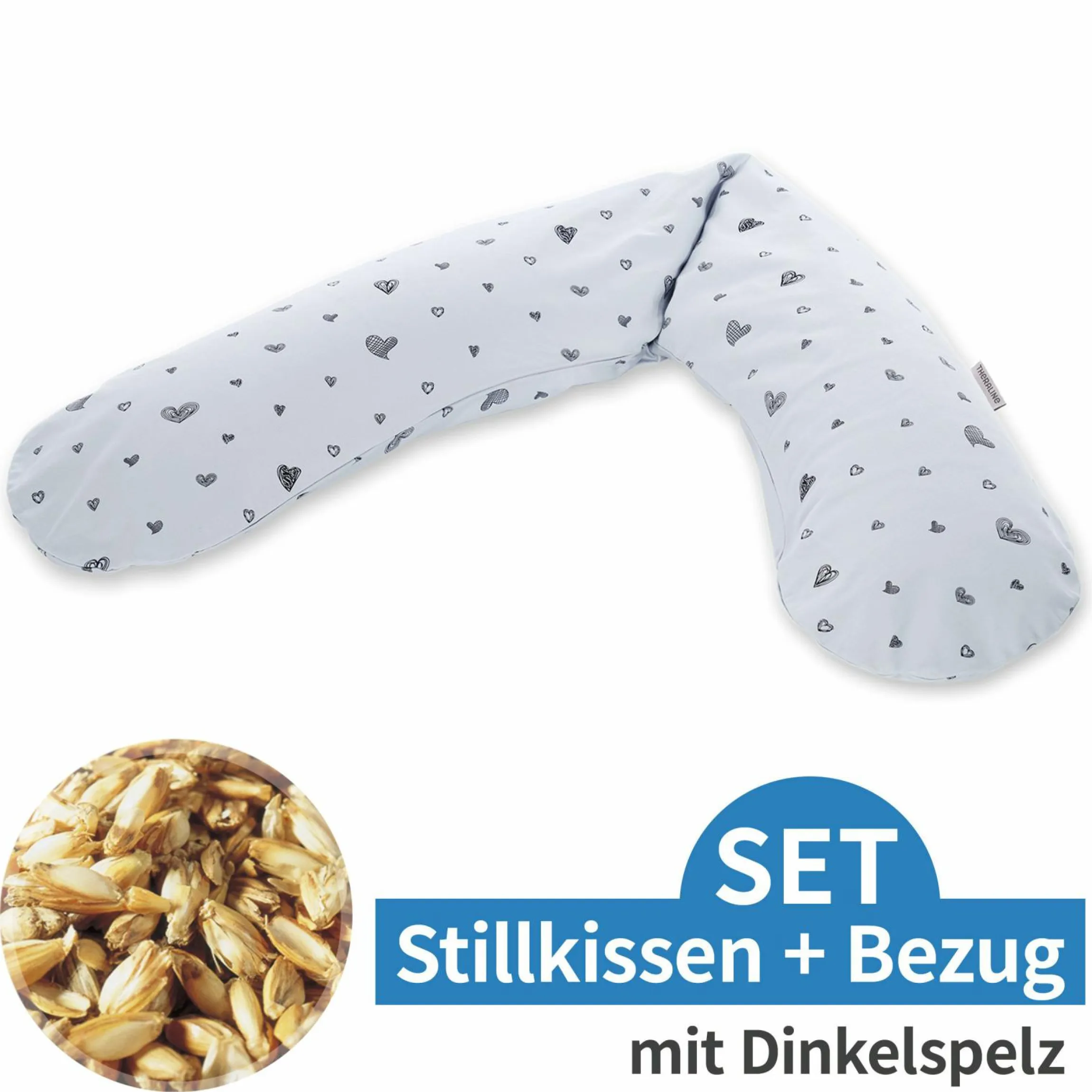 Stillkissen Das Original mit Dinkelspelz-Füllung inkl. Bezug 190 cm - Sweetheart