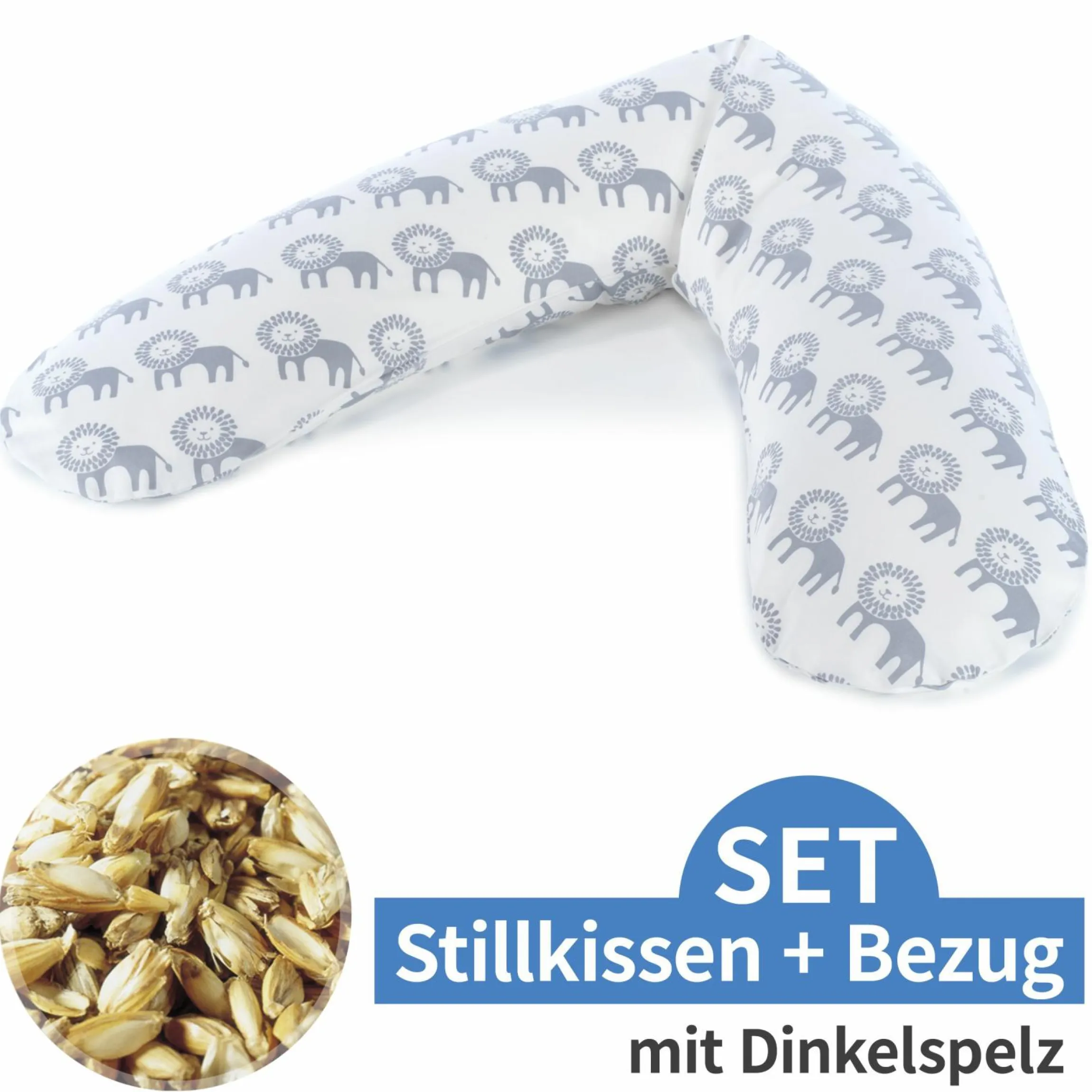 Stillkissen Das Original mit Dinkelspelz-Füllung inkl. Bezug 190 cm - Wüstenkönig