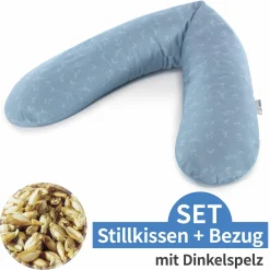 Stillkissen Das Original mit Dinkelspelz-Füllung inkl. Bezug 190 cm - Kolibris