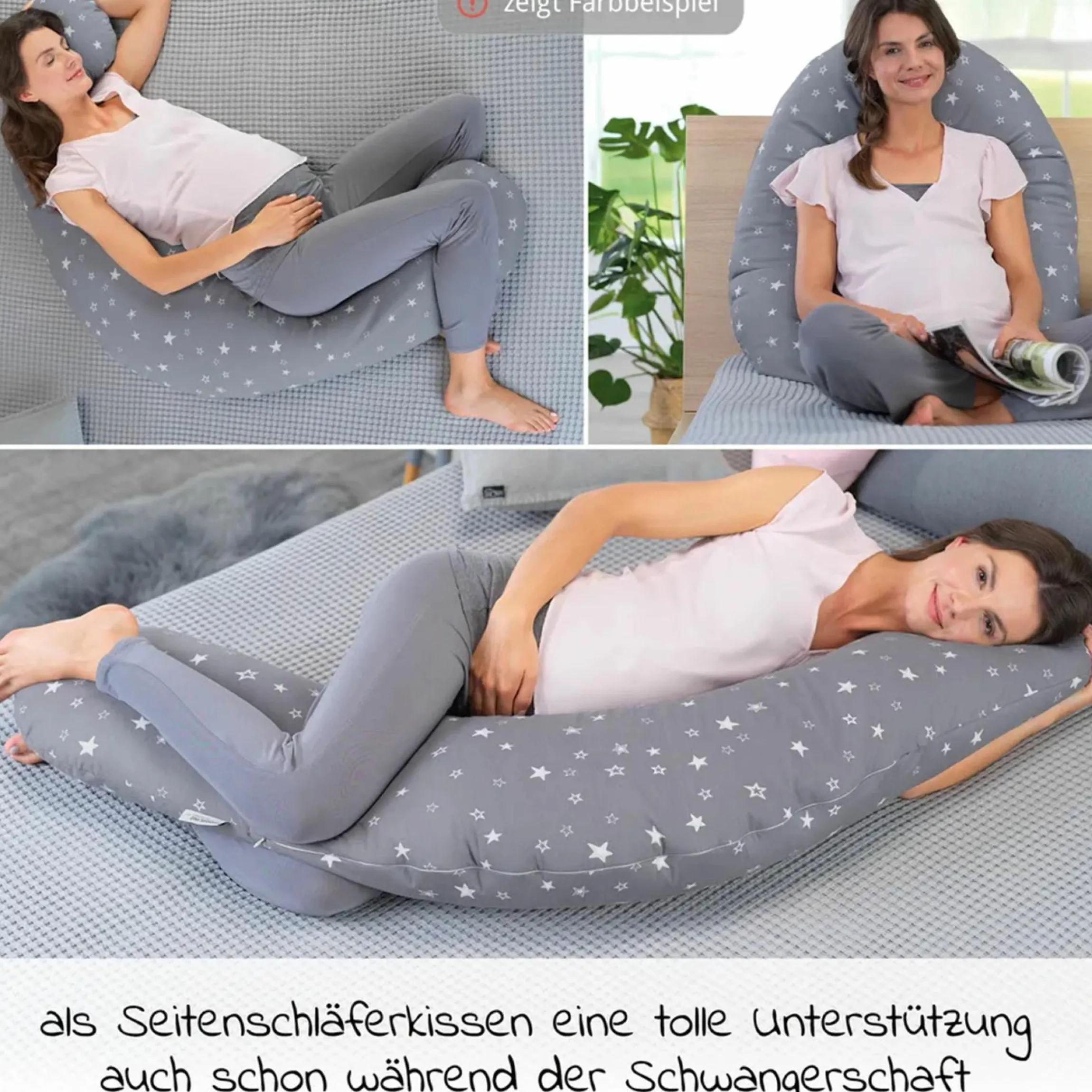 Stillkissen Das Original mit Mikroperlen-Füllung inkl. Bezug 190 cm - Vögelchen flieg