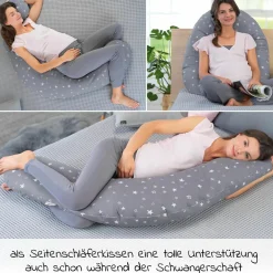 Stillkissen Das Original mit Mikroperlen-Füllung inkl. Bezug 190 cm - Sternenhimmel