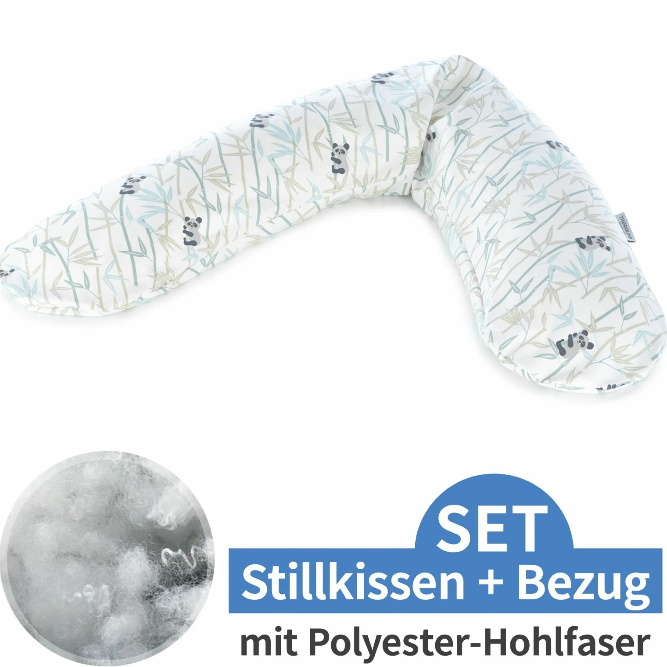 Stillkissen Das Original mit Polyesterhohlfaser-Füllung inkl. Bezug 190 cm - Bambus-Bär